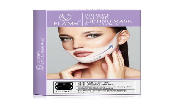 ELAIMEI BRAND V FACE SCULPTING MASKS DE QUINHAS DE NECKPACHPATCH DUPLO REDUPOR DE QUESTO DUCLO DO CUSCO HOMELAÇÃO Máscara hidratante2322761