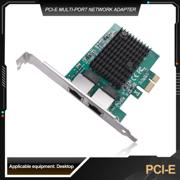Cartas 1/2/4 Porta 2,5 GB PCIE Rede Card 2.5 Adaptador de interface Ethernet Gigabit RTL8125BG CHIP PCI Express Ethernet LAN Adaptador para PC