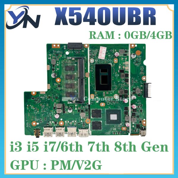 Placa -mãe placa -mãe x500u x543u r540u p540u f540u a540u k540u x540uv x540ub x540ubr placa -mãe i3 i5 i7 0gb/4gb/8gbram