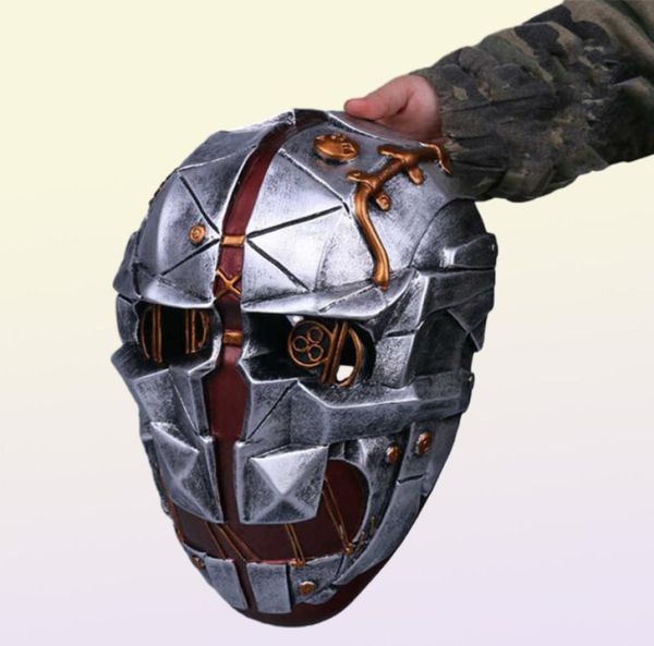 Dishonored 2 Corvo Attano Mask Cosplay GFRP Maskeleri Yetişkin Cadılar Bayramı Kostüm Prop G09108154860