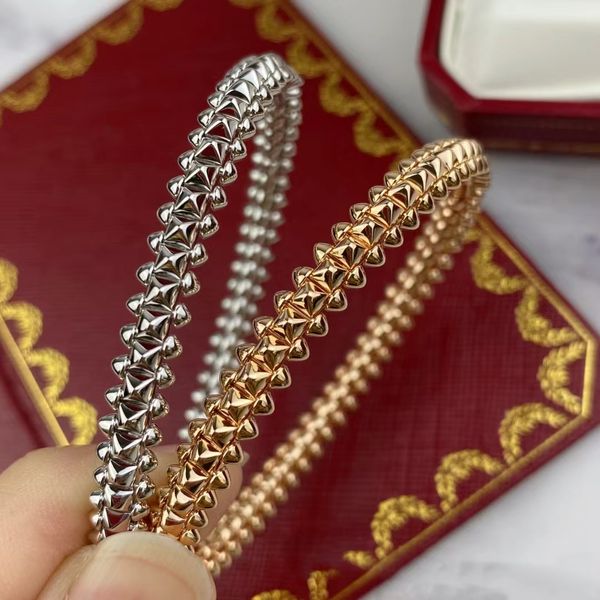 Clash Bangle Женский дизайнерский браслет бриллиант для мужчины с золотым покрытием T0P Высокое качество модных ювелирных украшений Классический стиль изысканный подарок 002