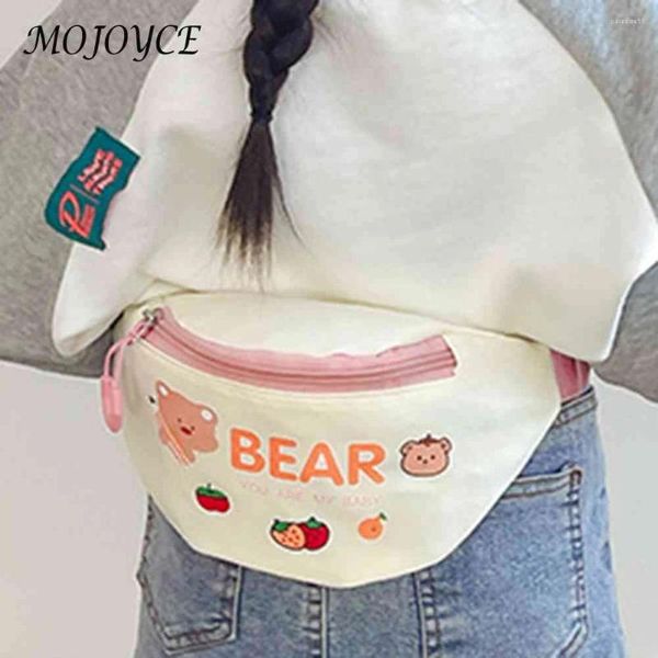 Sacchetti in vita da cartone animato borse abook orso orso per bambini in silicone tampone di spalla ragazza adorabile borsette per animali da borsetta