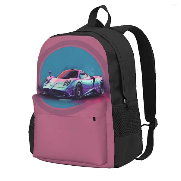 Zaino velocità sportiva auto studente minimalista semplice cerchia morbida zaino borse da scuola di moda campeggio colorato zaino colorato