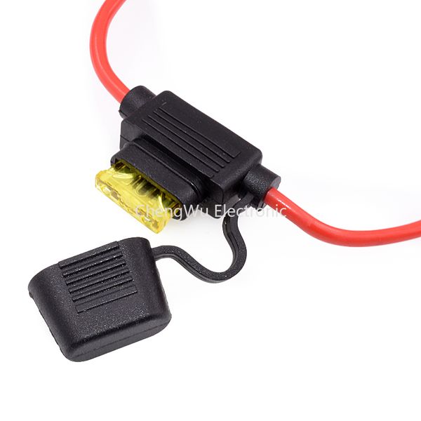 1set impermeável 32v mini/pequeno/médio suporte de fusível automático 18/1614/12/10awg com fusível de lâmina de carro 5a 7.5a 10a 15a 20a 25a 30a 35a 40a