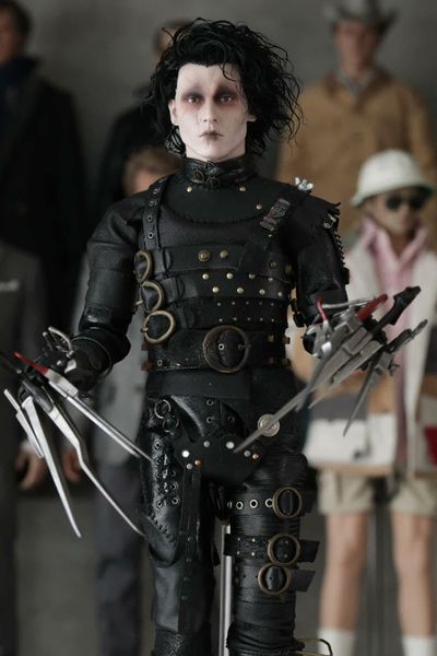 Neue Hot Selling Art Figuren AF029 1/6 Scissorhands Edward Movable Movie und TV -männlicher Soldat Johnny Depp Full Doll Set 12 '' '