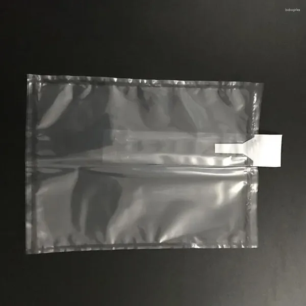 Aufbewahrungstaschen 100pcs Luftkissenbeutel Wickelhülle aufblasbare Einschicht -Blasenverpackung Stoßdichter Beutelglasflaschen Transport