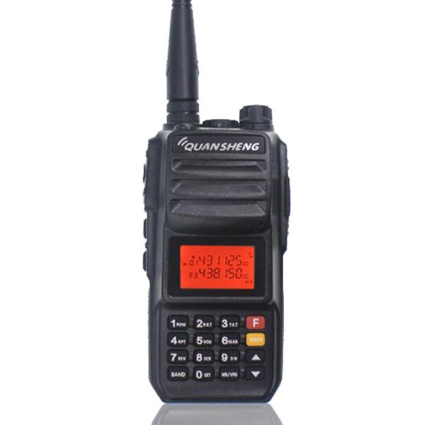 Walkie talkie 10km Quansheng tg uv2 più 10w a lungo raggio talkie walkie 4000mah radio 10 km vhf uhf dual band analog