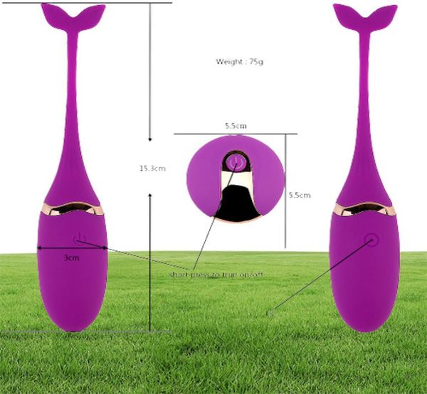 Sex Dolphin ovo vibratório de controle remoto vibradores massageador sexual amor para mulheres exercícios de massagem vaginal Bola de kegel g spot USB 6638862