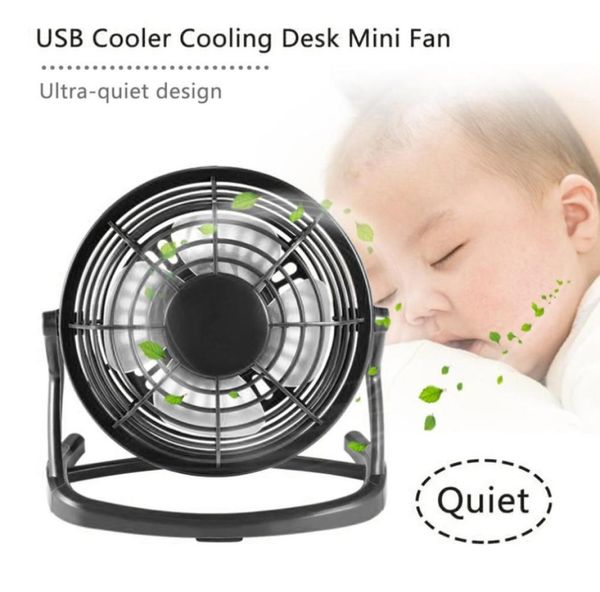 Mini Fan USB Cooler Resfriamento Mini Fan Fan Portable Desk Mini Fan Super Mute Cooler para Computador de Laptop de Notebook Com o Key Switch1872628