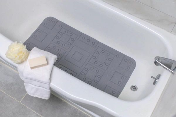 Tappetini da bagno pratico Grey Safety Grip PVC Anti-slip e tappetino anti-drop Strong Assorbimento di acqua Missa 36 