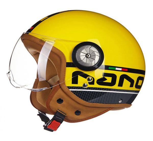 Мотоцикл шлем винтажный открытый лицо скутер Moto Biker Helmets Men Women Vintage Motorbike Moto Helme Visor9692062