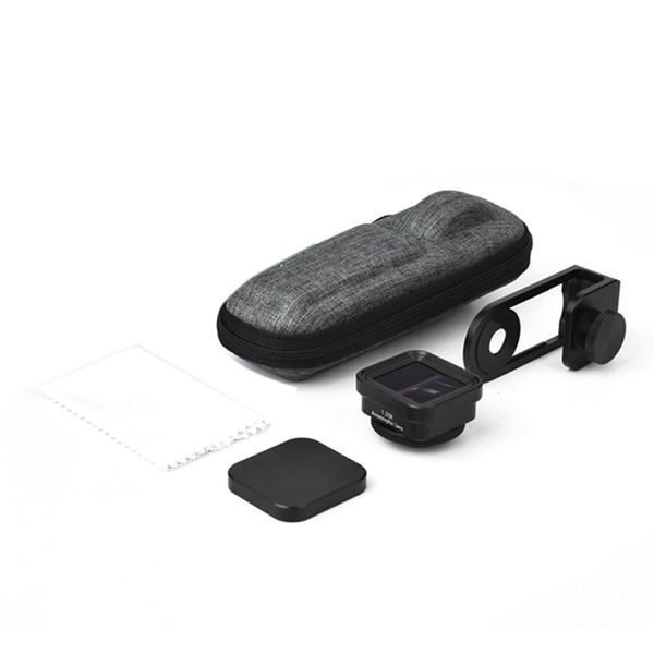 1.55x Mobile Filmlinse Mobiltelefon Breitbild -anamorphes Objektiv schwarzes Handy -Objektiv