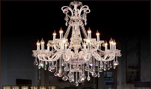 Новый стиль светодиодный хрустальный люстр осветительный приспособление роскошное крупное хрустальное Lustres de Cristal Living Room люстра 1419982
