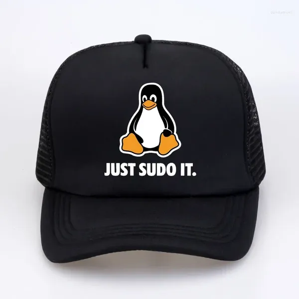 Ballkappen nur sudo it Baseball Cap Männer Hüte Frauen Visor Schutz Snapback Linux Betriebssystem Tux Penguin