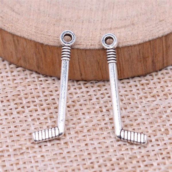 Charms Men Accessoires Hockey Stick Schmuck für 25x7mm 40pcs machen