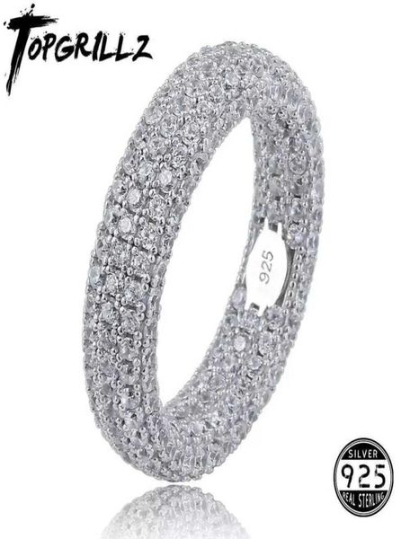 Qualität 925 Sterling Silber Stempel Ring voll ausgestaute Kubikzirkonia -Männer Frauen Verlobungsringe Charme Schmuck für Geschenke Y07234962132
