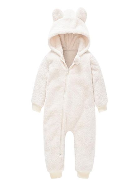 Vestiti per bambini neonati per neonati Romper di pelliccia in finto pelliccia per ragazze portano inverno caldo Snesso spesso snowizzato con cappuccio da cappotto addensato 207341955