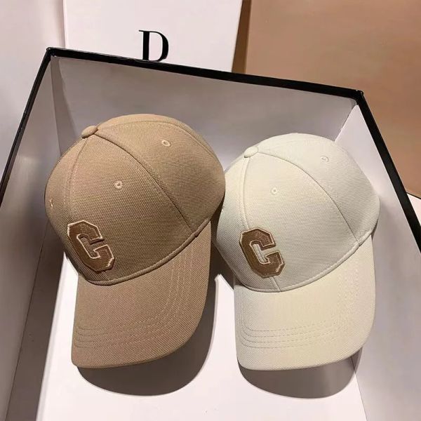 Baseball Cap C Letter Ball Caps Modes Sport Hat Designer gestickt mit großer Kopf Surround Show Small Ehepace Snapback Cap Männer und Frauen Sport Sun Hats Chapeau