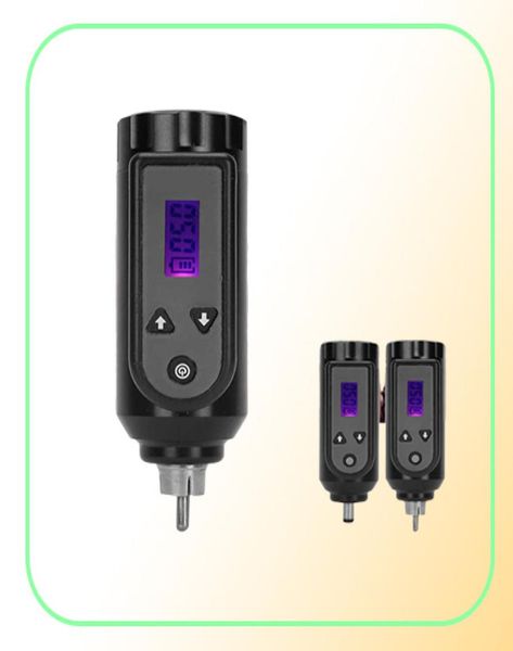 Fonte de alimentação de tatuagem sem fio prática Display LCD Bateria de bateria de máquina de tatuagem de grande capacidade RCA DC Interface 8hours Work2719693