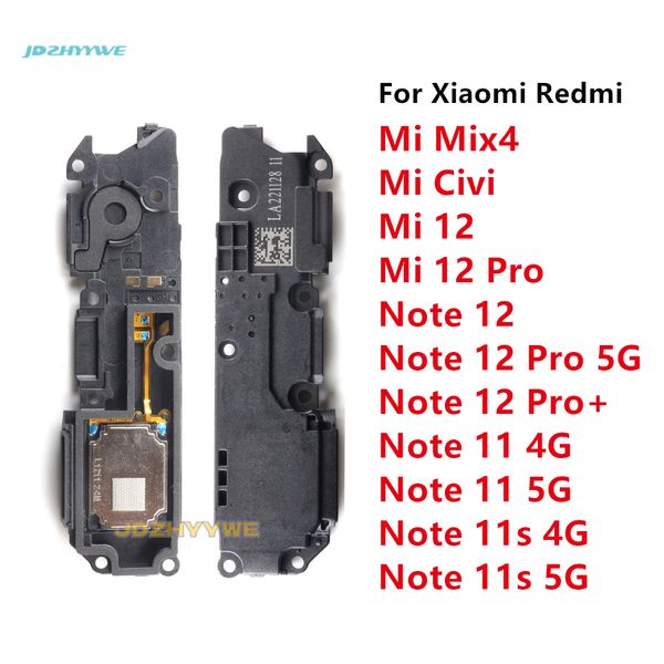 Alto -alto -falante Cabine de alto -falante Ringer Loudspeaker para Xiaomi Mi 12 Pro Mix 4 Civi Redmi Note 11s 11 12 Pro 4g 5g Peças