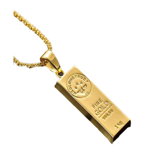 Nuova Mgold stampato a mano, ci fidiamo della collana di fascino per uomini e donne in oro Colore Oro Cipca Hip Hop Neck41951453437805