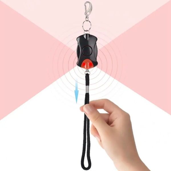 2024 tragbarer praktikabler130db persönliche Sicherheit Alarm Keychain Notfall -Selbstverteidigung sichere Sirene für Gilrl Student Kid Personal Security