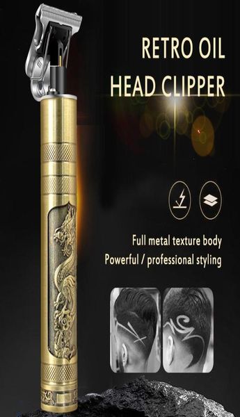 Dragon Phoenix Capelli per capelli Chiesa elettrica Castello taglio a testata Testa Testa Full Metal Copper Tubo Electric Push7660237