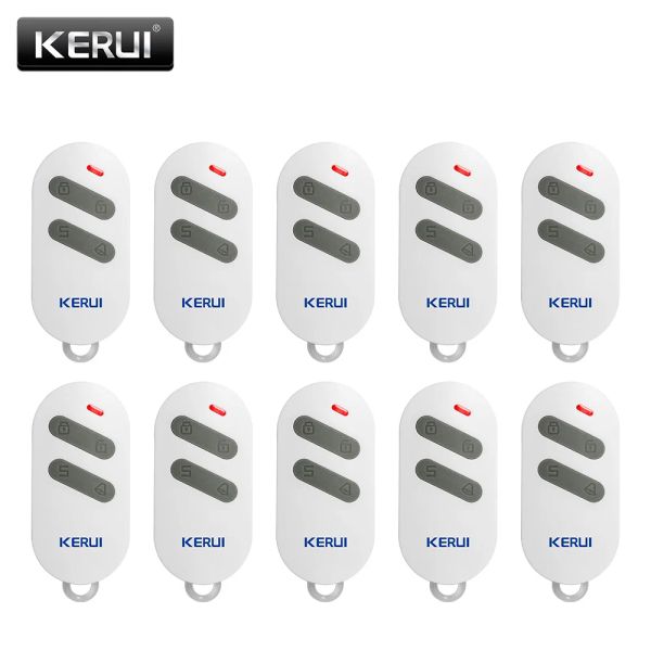 Keychains Kerui RC532 Controlador remoto sem fio Plástico Keychain 4 Teclas apenas para o nosso sistema de alarme de segurança de assalto domiciliar Wi -Fi / PS / GSM