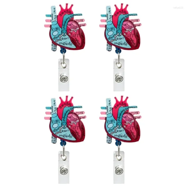 Spille 4x Badge Heart Badge Holder Telemetria cardiaca cardiaca