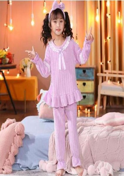 Piajamas nuove ragazze set caldo addensato inverno inverno pijamas infantili bambini in pile coralline abbigliamento da sleep per ragazzi pigiami kamas kids354752162