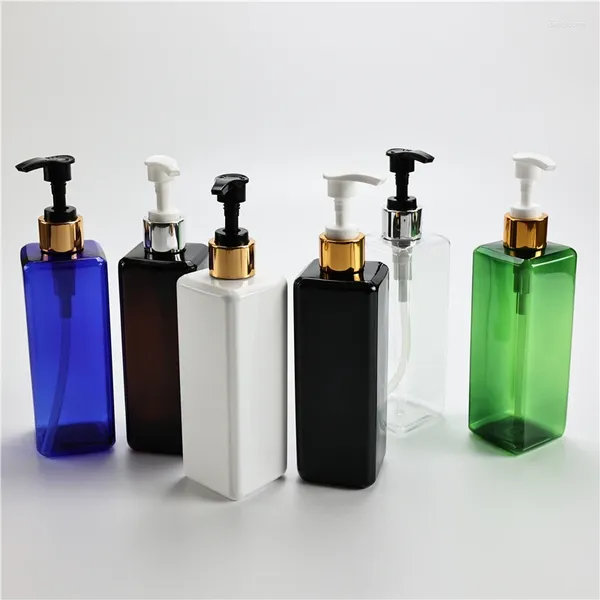 Speicherflaschen Quadrat 300 ml x 20 leere Shampoo -Lotion Pumpenbehälter Spender Duschgel Plastikflaschen Reisekörper Waschen Haustier