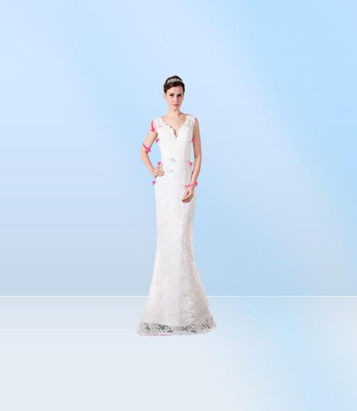 Appliques blu in pizzo Madre della sposa Dresses Illusion Pearls perline formale Madrina Evening Feeding Guest Ospiti più 4741642