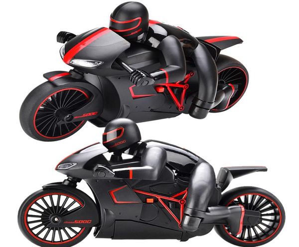 ZC Fernbedienungssteuerauto -Spielzeug Hochgeschwindigkeit Motorrad Stunt Auto Cool Drift LED Leuchten Multiplayer Sport für Kinder Geburtstag Christma9354797