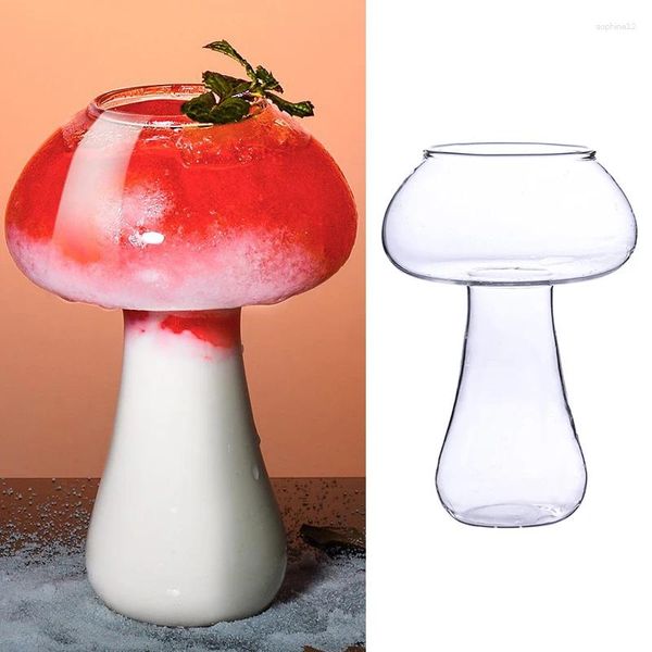 Design di funghi di bicchieri da vino da 380 ml di vetro tazza di novità per la festa notturna di KTV BAR