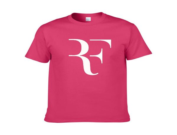 New Roger Federer RF Tennis T Camisetas homens algodão Manga curta Perfeita impressão masculina moda moda esporte masculino Oner Tees ZG777934521