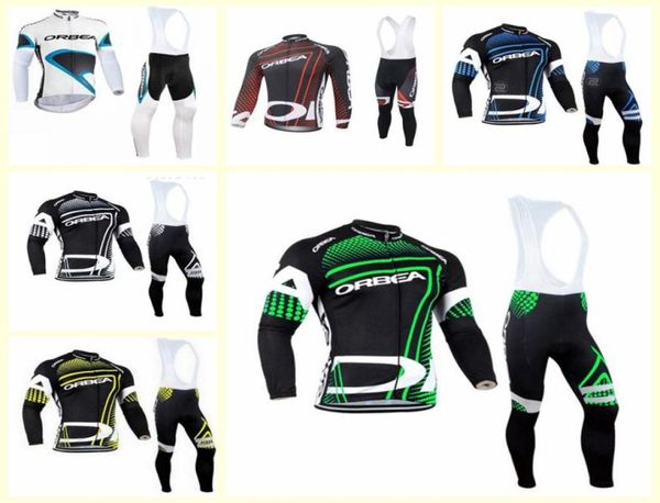 Orbea Team Radfahren Langarmes Jersey Bib Hosen Sets Fahrradkleidung Ropa Ciclismo Sport Uniformes U1209137331586