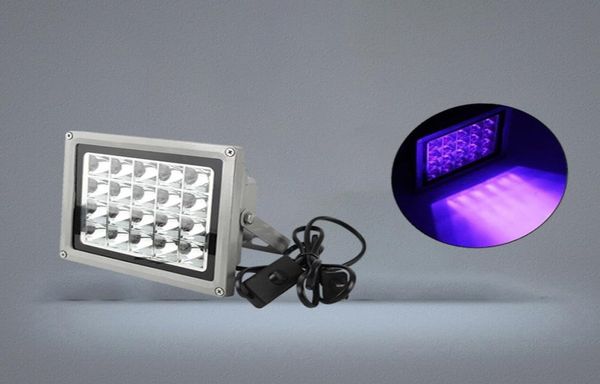 1pc 200w 395 нм светодиодную ультрафиолетовую световую лампу для затвердевания смолы.