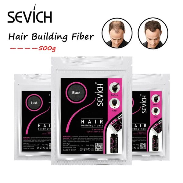 Makas Sevich 500g Saç Binası Elyaf 10 Renk Keratin Tozları Elyaflar Saç Saklanması Elyaf Saç Doldurma Anında Salon Saç Tedavisi