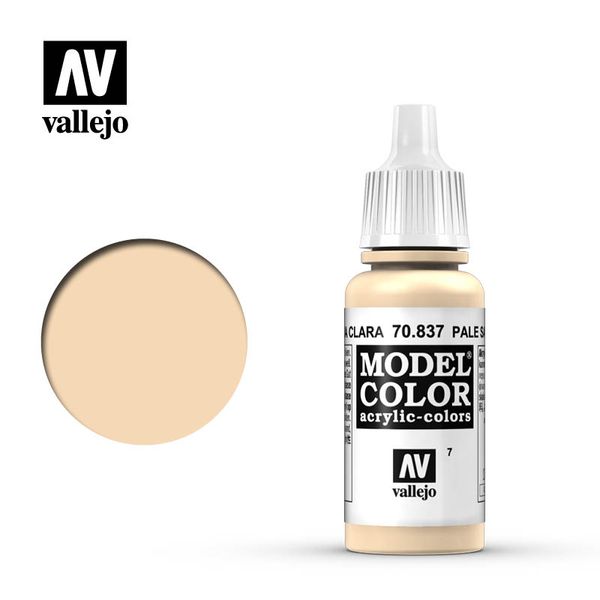 Vallejo Vernice Modello acrilico colorato spagnolo AV 70837 007 Modello a base d'acqua acrilica a sabbia chiaro dipinto a mano dipinto a mano 17 ml