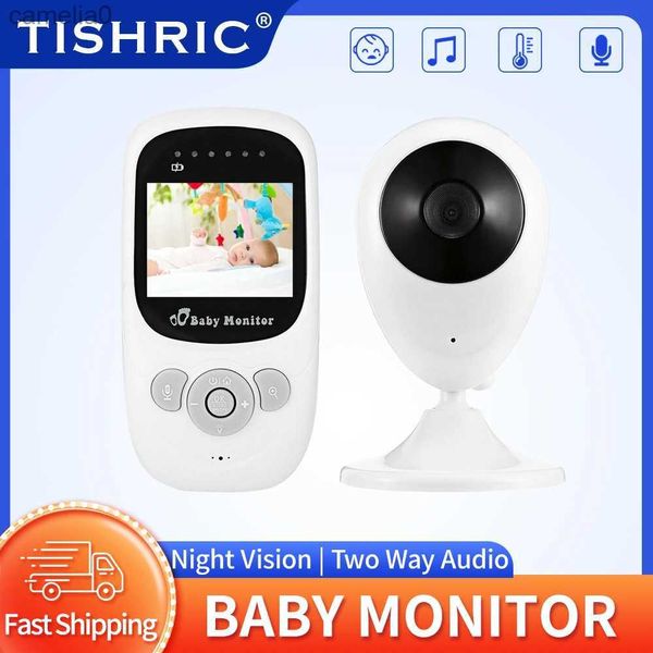 Baby Monitor Tishric SP880 Wireless Video Wireless Colore Monitoraggio della telecamera Baby Monitoraggio Night Vision Night Monitor Baby Devicec240412