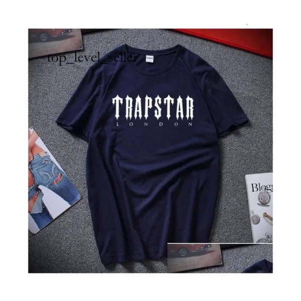 T-shirt da uomo trapstar 2024 MENS TAPSTAR SHIRT DESIGNER UOMINO DONNE HIP HP HUP TOP TSHIRT Summer Fashion Black Sportswear Brand Sweatshi DH2KX XL 509