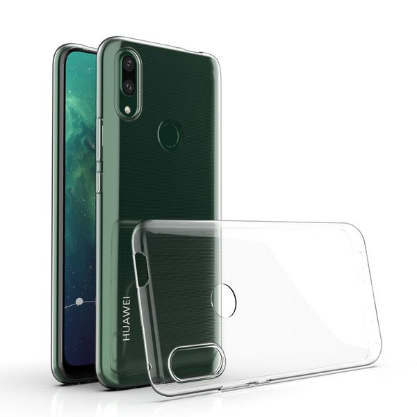 Capa de telefone transparente para huawei p20 lite y6 2019 y5 y6 y7 y9 2018 y9 prime 2019 y5p y6p y7p silicone tpu mole tpu liso