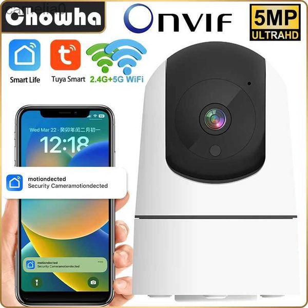 IP -Kameras 5MP Innenräume Wireless Security Monitoring Kamera Automatische Tracking Babyphone Smart Home CCTV IP Camerac240412