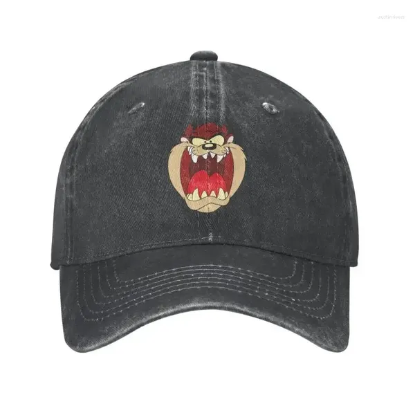 Бал -шапки Custom Cotton Tasmanian Devil Baseball Cap Hip Hop Women Мужские регламентируемые таз мультфильм аниме папа шляпа осень