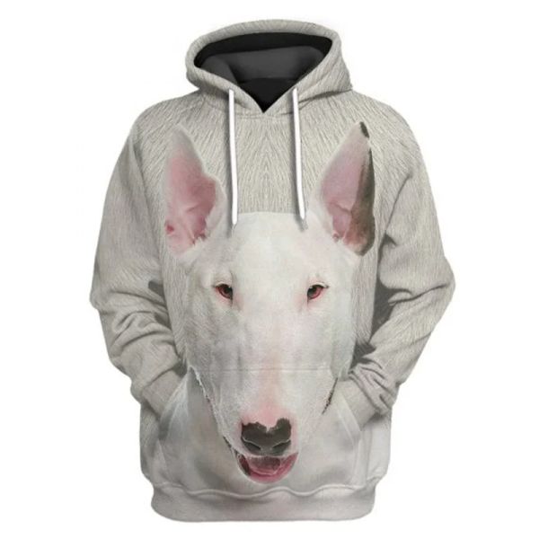 Catinho australiano/Bernese Mountain/Bull Terrier 3D capuz impresso Mulheres para homens Pullovers Rua Buone amoroso Presente de cachorro