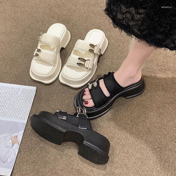 Slippers Summer Fashion Ladies Platform Bottom Open Toe Casual Sexy Party Banquet Banquet High Heel's Women's Women's Sandals №: 8199