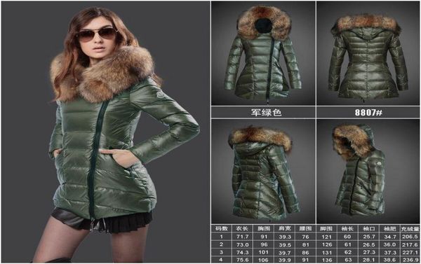 Frankreich Top -Qualität 2018 Women Winter Down Coat Monclar Long Women Jacke Frauen Außenbekleidung Lady039s Down Jackets4103619