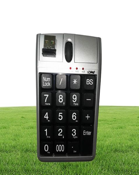 Комбания для мышей с клавишкой IONE 24G Беспроводная Bluetooth 19 Численная клавиатура с прокруткой для быстрого ввода данных USB MAUSE9344320