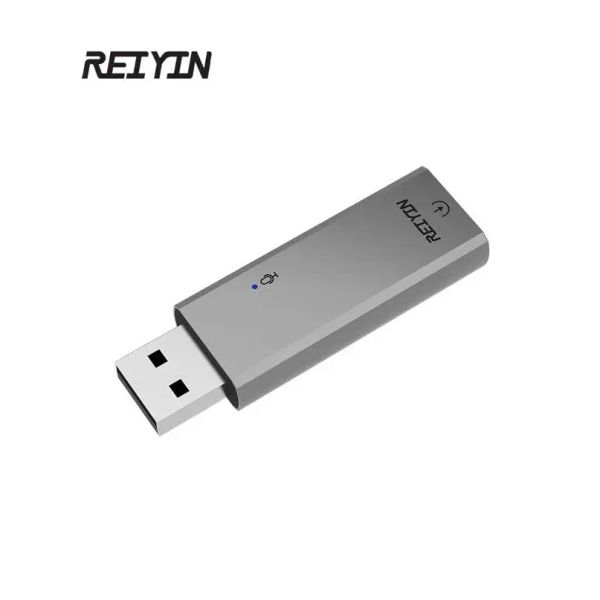 Dönüştürücü Reiyin USB Audio DAC 192KHz 24bit Optik Toslink Hifi Ev Sineması Kulaklık Adaptörü Taşınabilir Ses Sohbet Ses Kartı