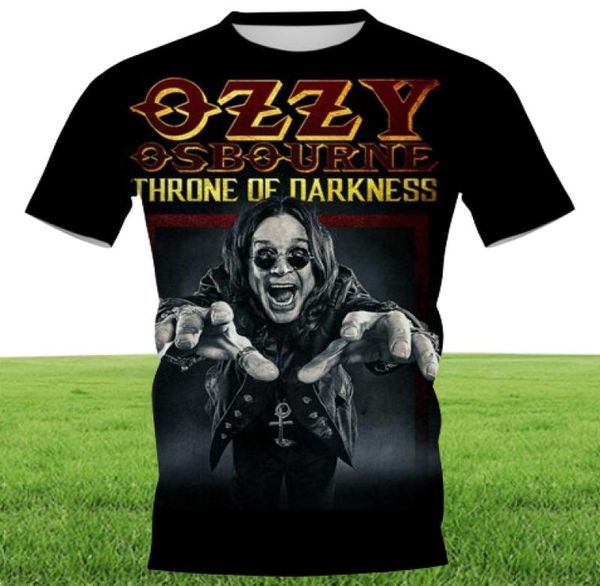 Cloocl 3D Printed Tshirts Rock Singer Ozzy Osbourne Diy Tops Mens Персонализированная повседневная одежда Shir25177742